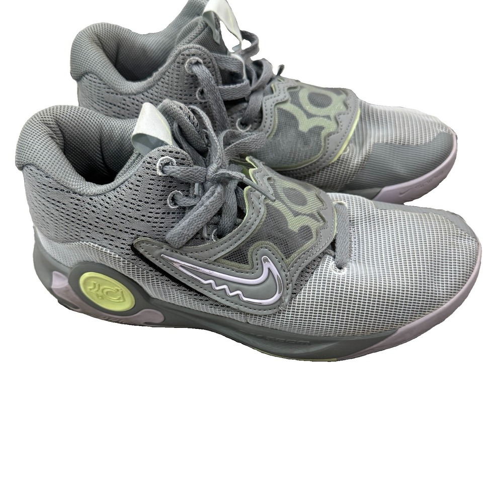 Nike KD Trey 5X Particle Gray Lilac Mens Size 8 Basketball Shoes Sneakers Hi Top